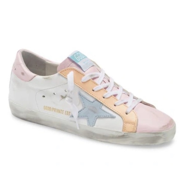 Golden Goose Super Star Pastel Pink Sneaker Shoe GGDB Retro Low Top Italy Kawaii - Picture 14 of 14